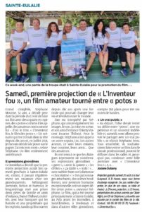 Projet créatif d’inventeur fou et d’invention farfelue, film amateur de cinéma indépendant réalisé en Gironde à Sainte-Eulalie.